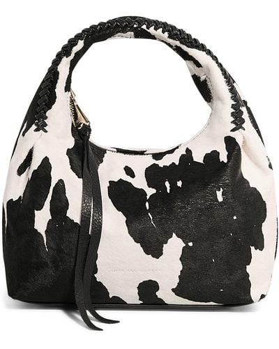 Aimee Kestenberg Aura Genuine Calf Hair Handbag - Black