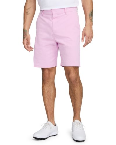 Nike Dri-fit 8-inch Water Repellent Chino Golf Shorts - Pink