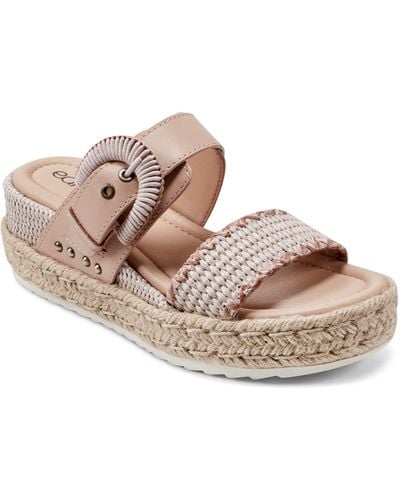 Earth Earth Colla Espadrille Wedge Sandal - Pink