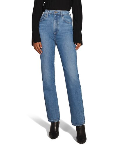 FAVORITE DAUGHTER The Valentina Superhigh Waist Ankle Bootcut Jeans - Blue