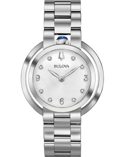 Bulova Classic Rubaiyat Diamond Bracelet Watch - Gray
