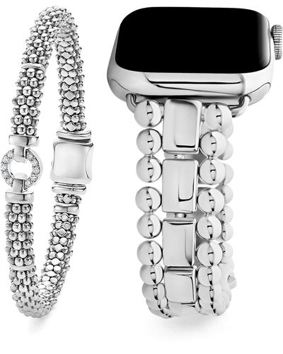 LAGOS Smart Caviar Stainless Steel Apple™ Watch Bracelet, 38-44mm