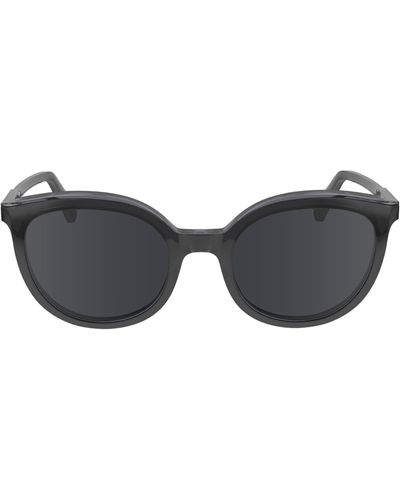 Longchamp 50mm Round Sunglasses - Black