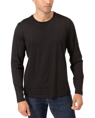 Threads For Thought Invincible Long Sleeve Organic Cotton Top - Black