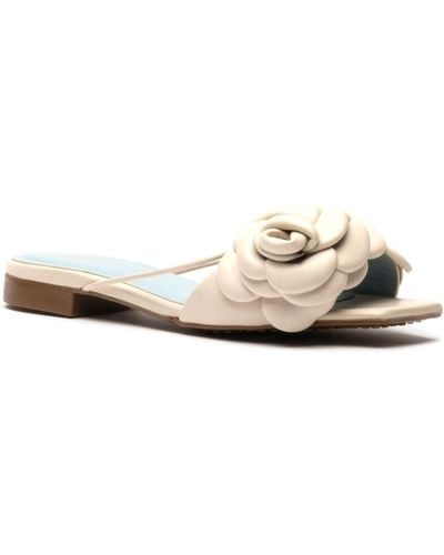 Frances Valentine Gardenia Slide Sandal - White