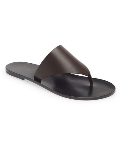 The Row Avery Thong Sandal - Brown