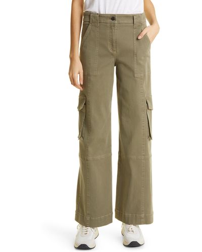 Twp Stretch Cotton Cargo Pants - Green