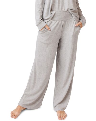 Cozy Earth Rib Pajama Pants - Gray