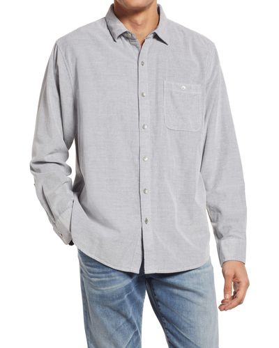 Tommy Bahama Sandwash Corduroy Button-up Shirt - Gray