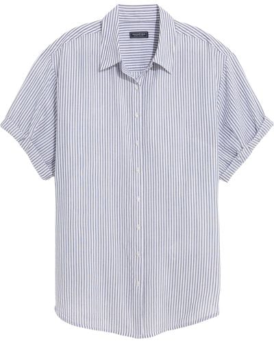 Vineyard Vines Short Sleeve Cotton Blend Button-up Shirt - Multicolor