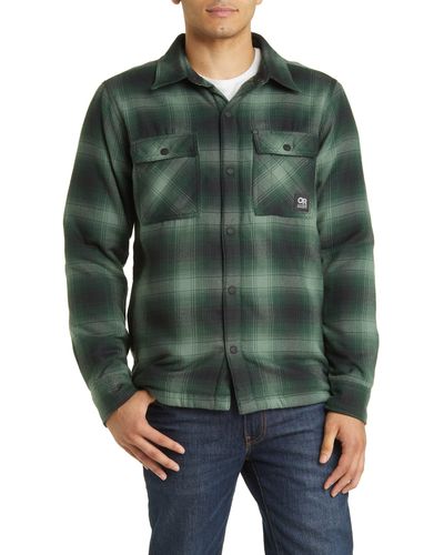 Outdoor Research Feedback Water Resistant Shirt Jacket - Green