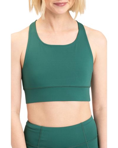 Threads For Thought Strappy Sports Bra - Green
