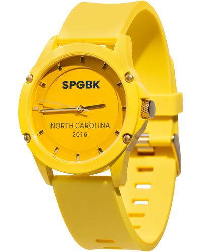 SPGBK WATCHES Greatest Silicone Strap Watch - Yellow