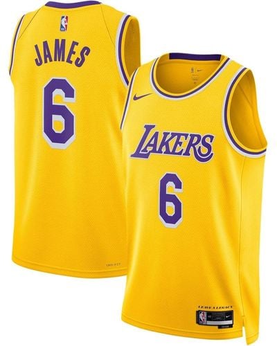 Los Angeles Lakers Nike Association Edition Swingman Jersey - White - Lebron  James - Unisex