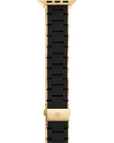 Michele Silicone 20mm Apple Watch® Watchband - Black