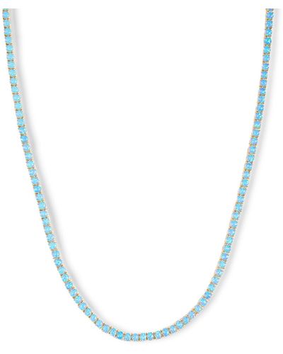 Melinda Maria Grand Heiress Imitation Opal Necklace - Blue