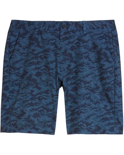 Cutter & Buck Bainbridge Camo Sport Shorts - Blue