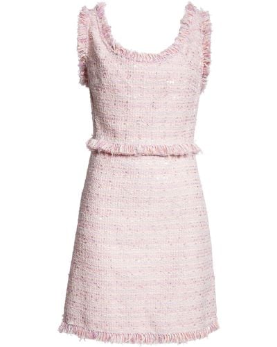 Giambattista Valli Sleeveless Tweed Sheath Dress - Pink
