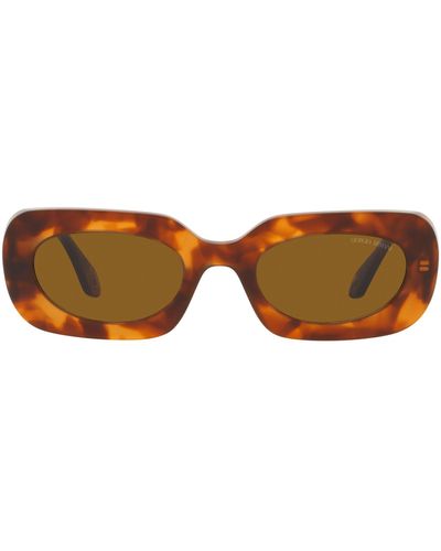 Armani Exchange 52mm Rectangular Sunglasses - Brown