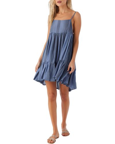 O'neill Sportswear Rilee Stripe Cover-up Dress - Blue