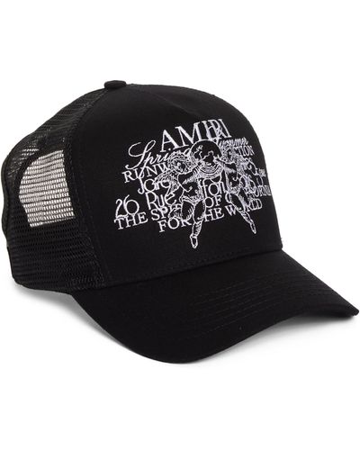 Amiri Cherub Trucker Hat - Black