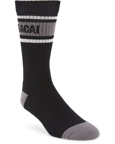 Sacai Line Crew Socks - Black