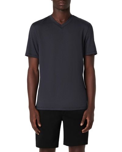 Bugatchi V-neck Performance T-shirt - Black