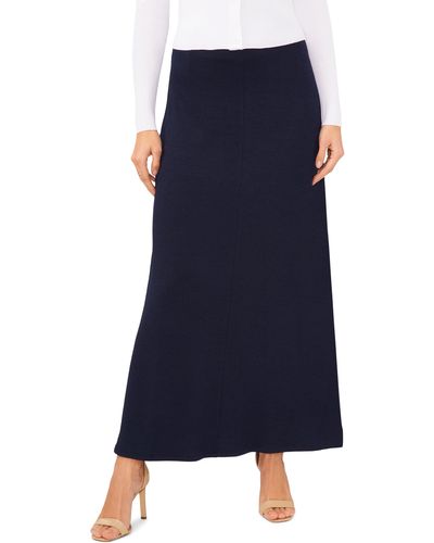 Halogen® Halogen(r) Textured Knit Maxi Skirt - Blue