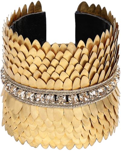 Deepa Gurnani Gigi Cuff Bracelet - Metallic