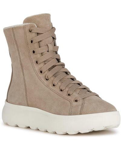 Geox Spherica Lace-up Boot - Natural