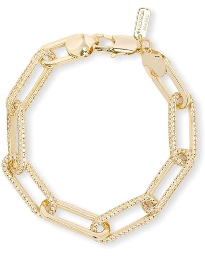 Melinda Maria Carrie Pavé Chain Link Bracelet - Metallic