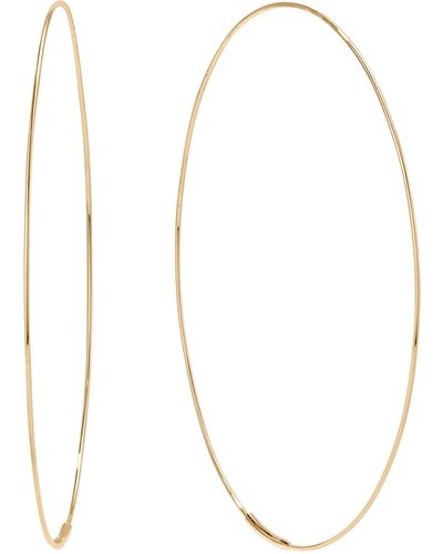 Lana Jewelry Large Magic Hoop Earrings - White