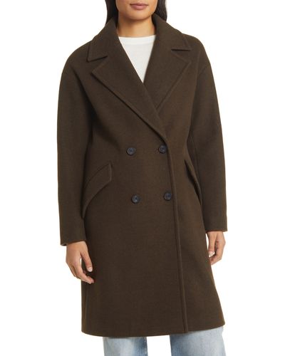 Lucky Brand Double Breasted Coat - Brown