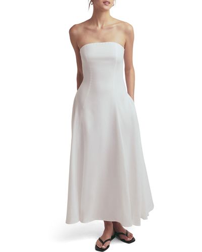 FAVORITE DAUGHTER The Favorite Strapless Maxi Dress - Gray