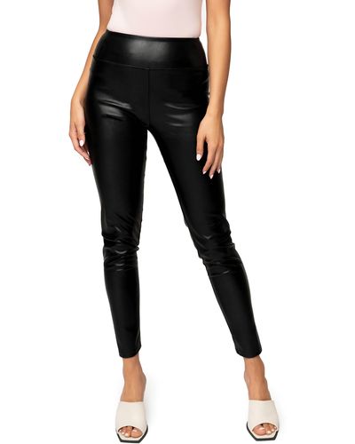 Gibsonlook Gigi Essential Faux Leather leggings - Black