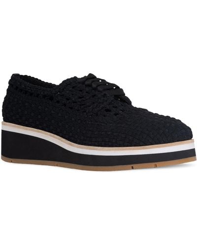 Donald J Pliner Basketweave Wedge Sneaker - Black