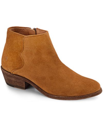 Frye Carson Piping Bootie - Brown