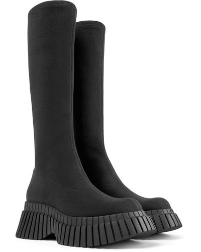 Camper Bcn Tall Sock Boot - Black