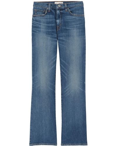 Nili Lotan Distressed Bootcut Jeans - Blue