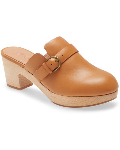 Madewell Monique Buckle Clog - Brown