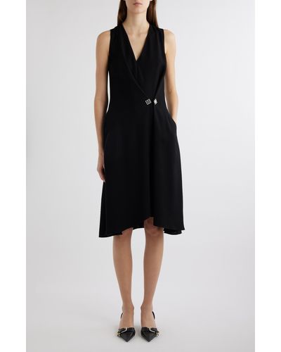 Givenchy Pinned Waist Sleeveless Dress - Black