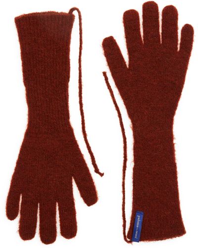 Paloma Wool Peter Wool & Alpaca Blend Gloves - Red