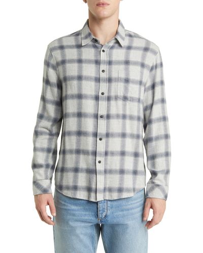 Rails Lennox Plaid Button-up Shirt - Gray
