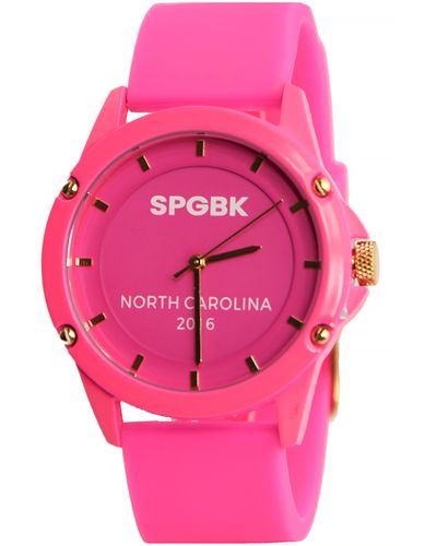 SPGBK WATCHES Sunnyside Silicone Strap Watch - Pink