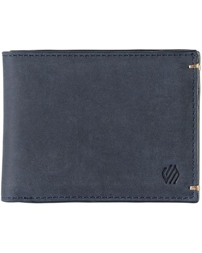 Johnston & Murphy Jackson Leather Wallet - Blue