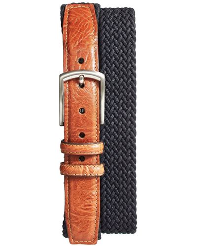 Torino Braided Stretch Cotton Belt - Orange