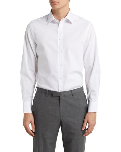 Charles Tyrwhitt Slim Fit Non-iron Cotton Poplin Dress Shirt - White