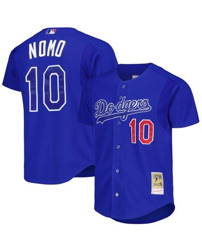 Mitchell & Ness Hideo Nomo Royal Los Angeles Dodgers Cooperstown Collection 2004 Batting Practice Jersey At Nordstrom - Blue