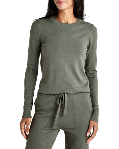 Splendid Jeanne Crewneck Sweater - Gray