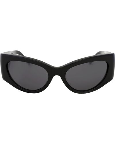 Grey Ant Bank 56mm Wraparound Sunglasses - Black